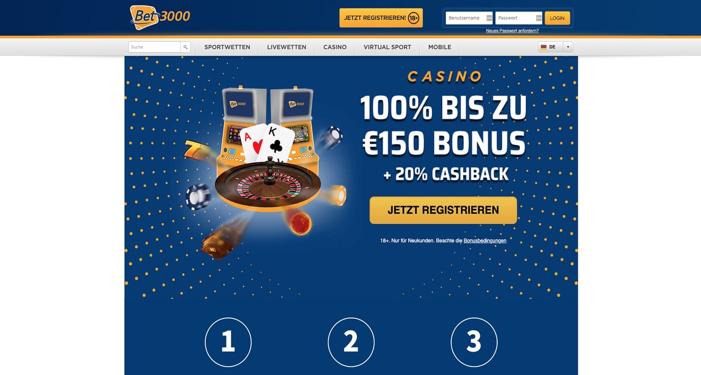 Bonus Bet3000 Casino
